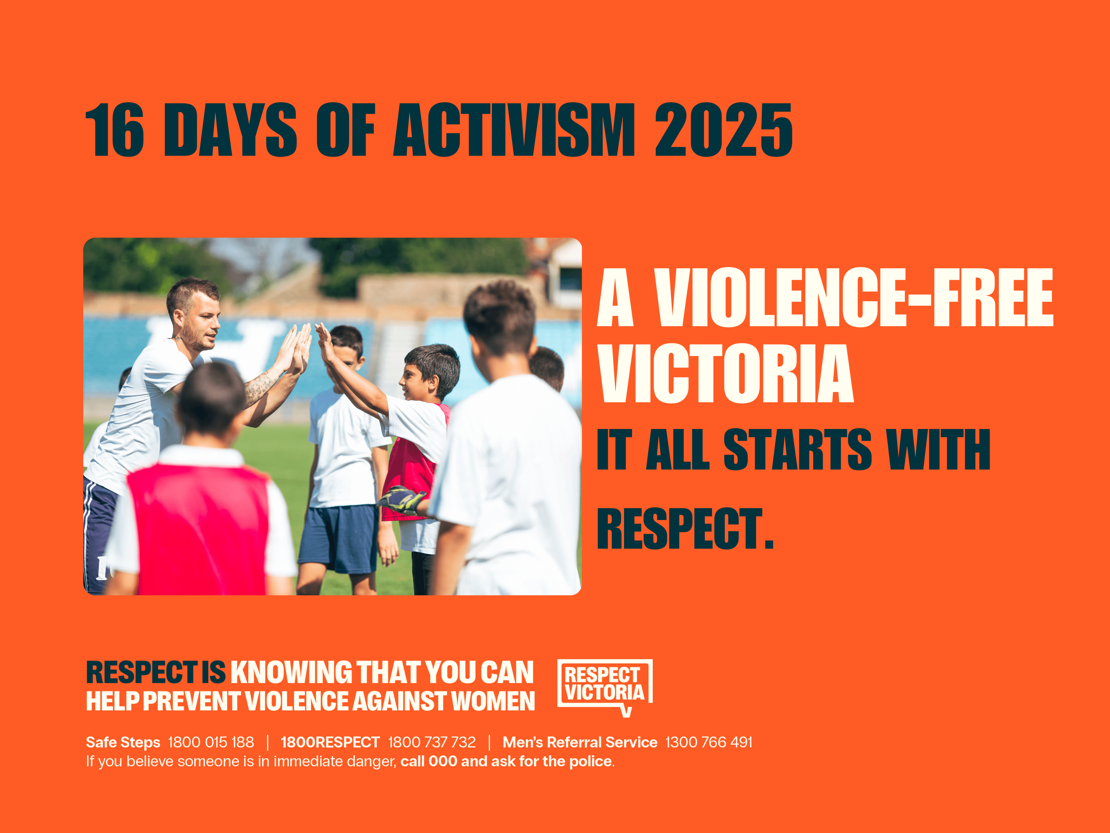 Respect Ballarat, Respect Victoria, 16 Days of Activism, 16 Days of Activism Against Gender-Based Violence, Cafs Ballarat, Cafs