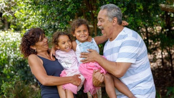 Cafs – Portrait of a happy family Australian First Nation portrait of a happy family